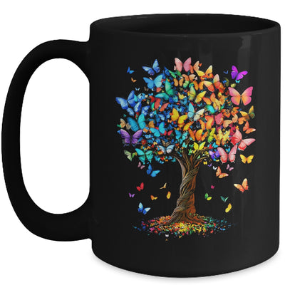 Butterflies Tree Nature Butterfly Lover Lepidopterist Women Mug | teecentury