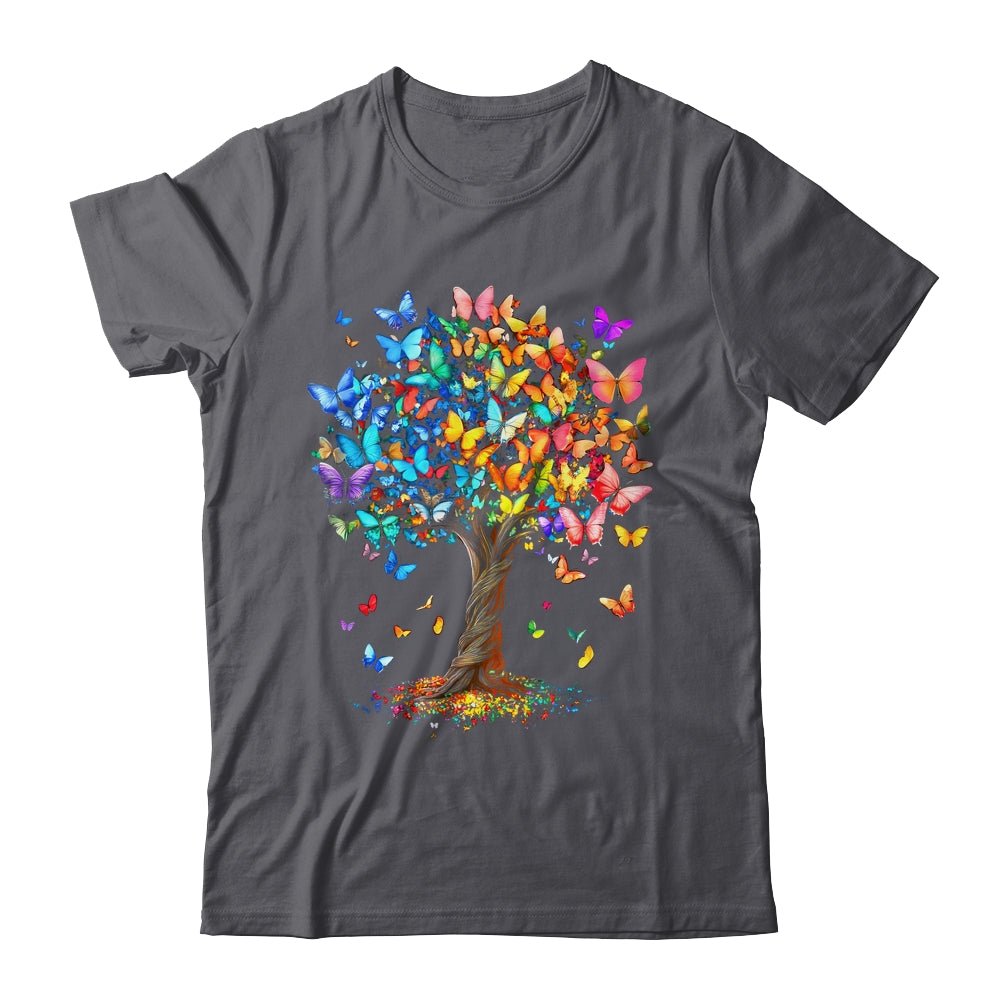 Butterflies Tree Nature Butterfly Lover Lepidopterist Women Shirt & Tank Top | teecentury