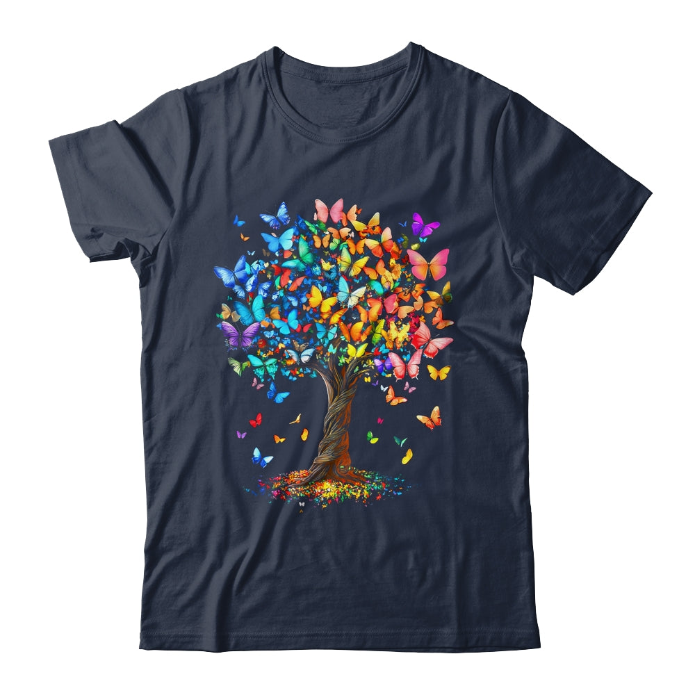 Butterflies Tree Nature Butterfly Lover Lepidopterist Women Shirt & Tank Top | teecentury