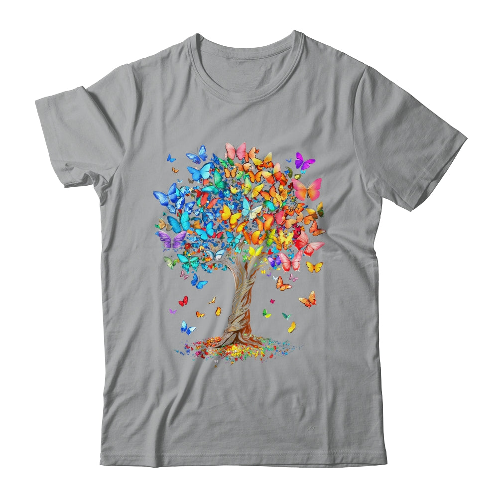 Butterflies Tree Nature Butterfly Lover Lepidopterist Women Shirt & Tank Top | teecentury