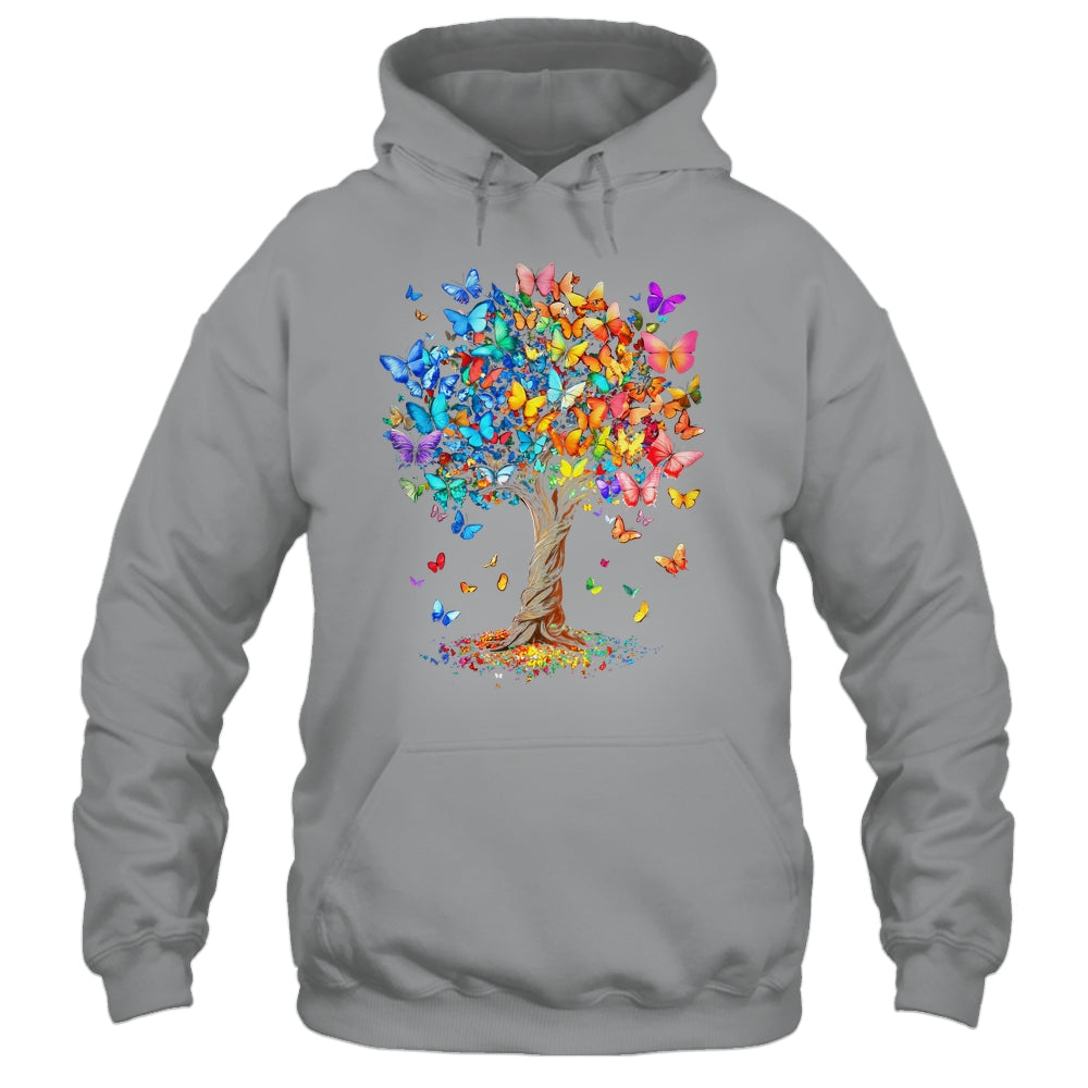 Butterflies Tree Nature Butterfly Lover Lepidopterist Women Shirt & Tank Top | teecentury