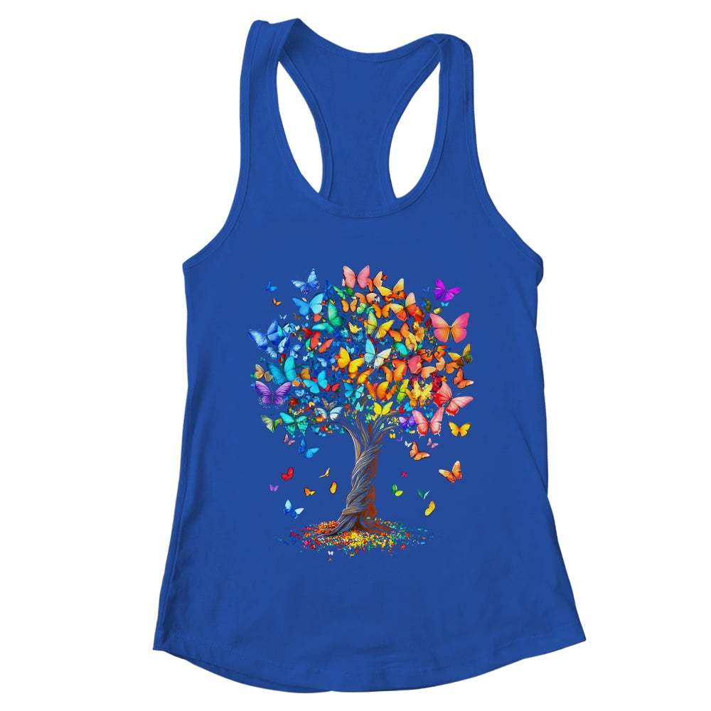 Butterflies Tree Nature Butterfly Lover Lepidopterist Women Shirt & Tank Top | teecentury