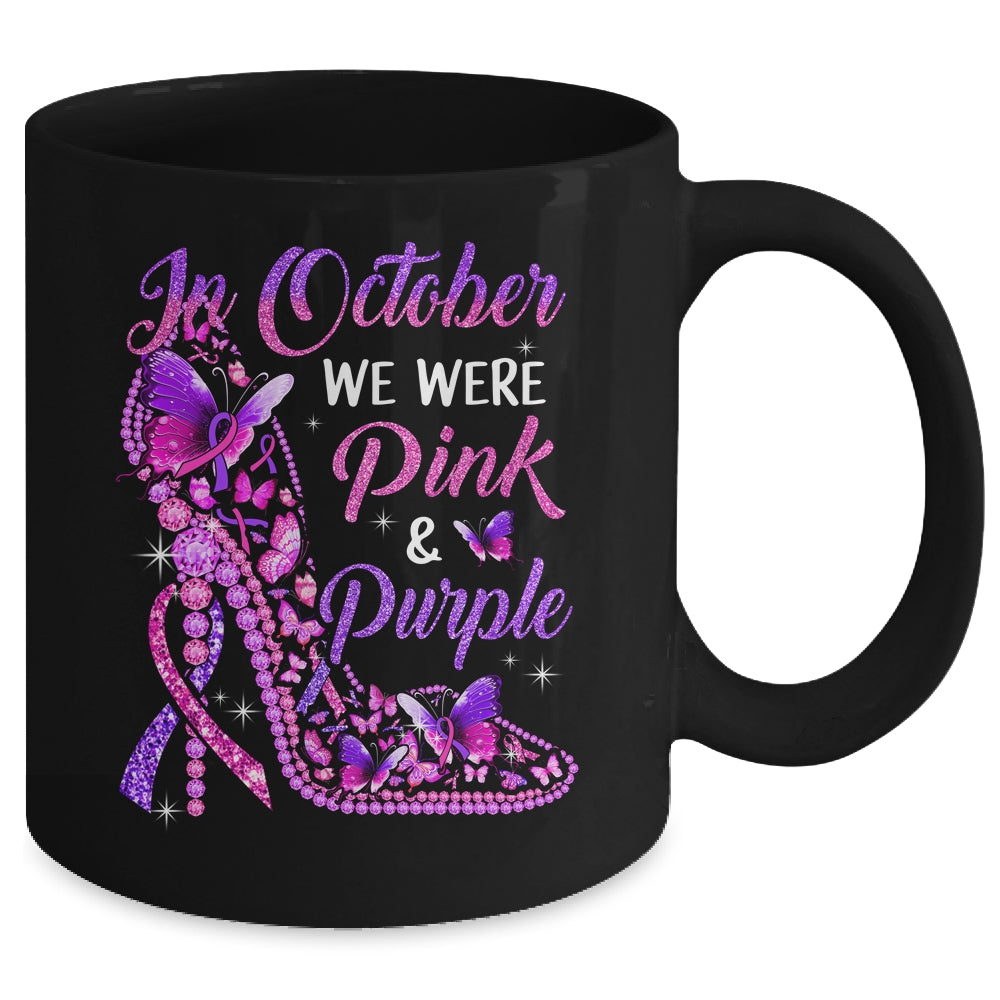 Butterfly Breast Cancer Awareness And Domestic Violence Mug | teecentury