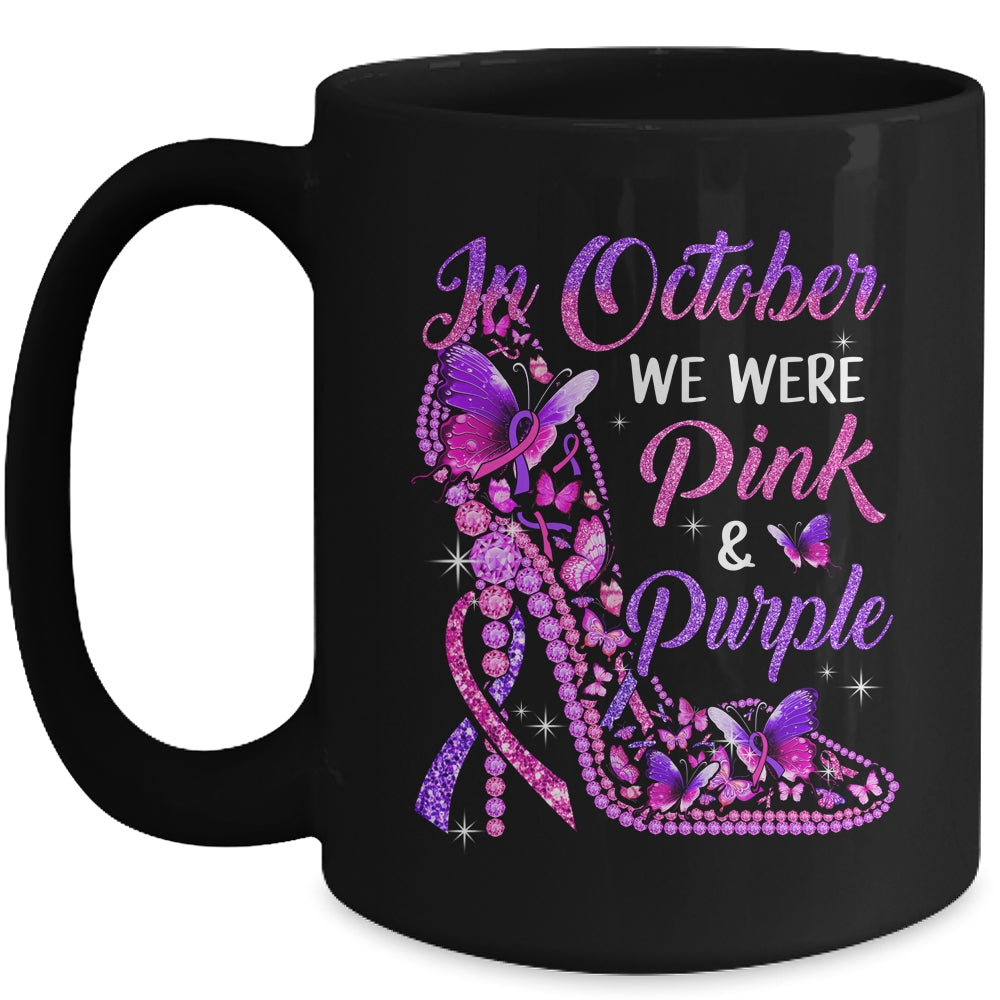 Butterfly Breast Cancer Awareness And Domestic Violence Mug | teecentury