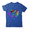 Butterfly Heart Rainbow Love Is Love LGBT Gay Lesbian Pride Shirt & Tank Top | teecentury