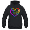 Butterfly Heart Rainbow Love Is Love LGBT Gay Lesbian Pride Shirt & Tank Top | teecentury