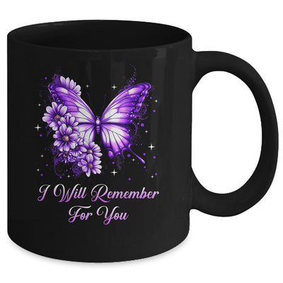 Butterfly I Will Remember For You Alzheimer's Awareness Mug | teecentury