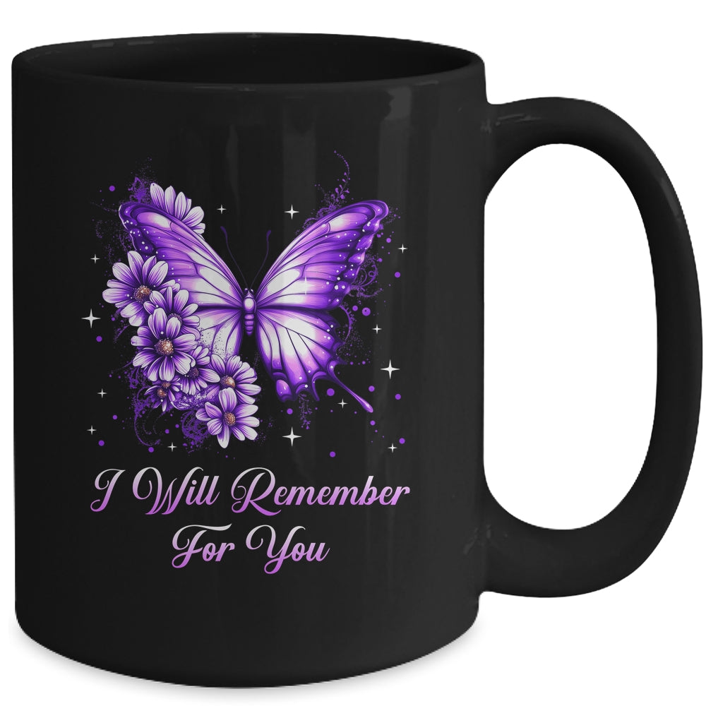 Butterfly I Will Remember For You Alzheimer's Awareness Mug | teecentury