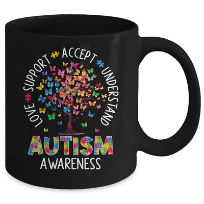 Butterfly Tree Autism Love Accept Support Autism Month Mug | teecentury