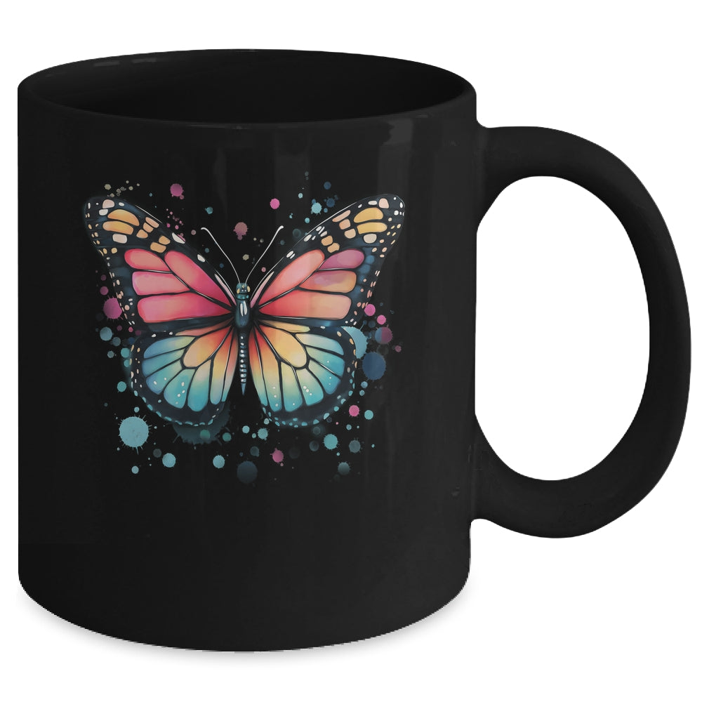 Butterfly Watercolor Design Boho Nauture Aesthetic Art Mug | teecentury
