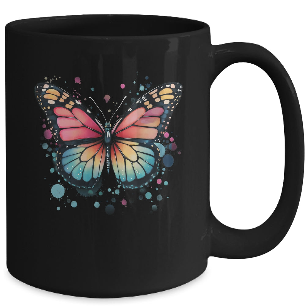 Butterfly Watercolor Design Boho Nauture Aesthetic Art Mug | teecentury