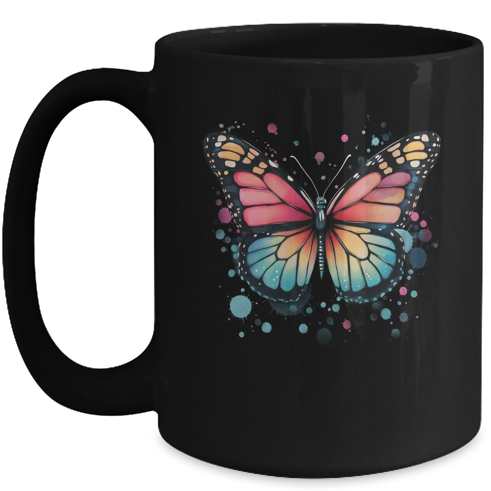 Butterfly Watercolor Design Boho Nauture Aesthetic Art Mug | teecentury