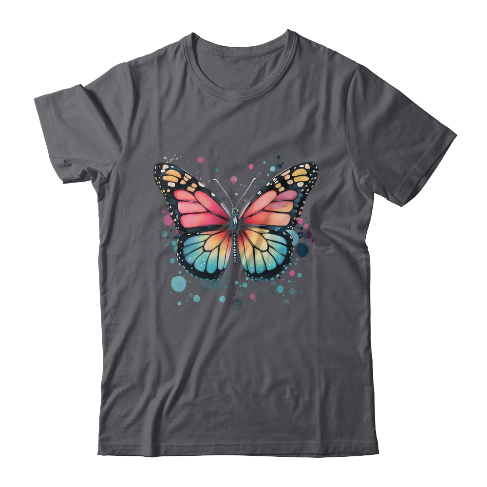 Butterfly Watercolor Design Boho Nauture Aesthetic Art Shirt & Tank Top | teecentury