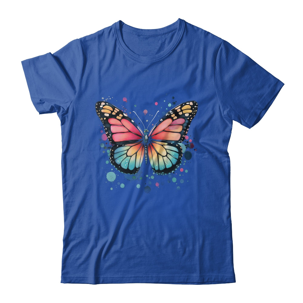 Butterfly Watercolor Design Boho Nauture Aesthetic Art Shirt & Tank Top | teecentury