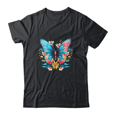 Butterfly With Flowers I Aesthetic Butterfly Shirt & Tank Top | teecentury