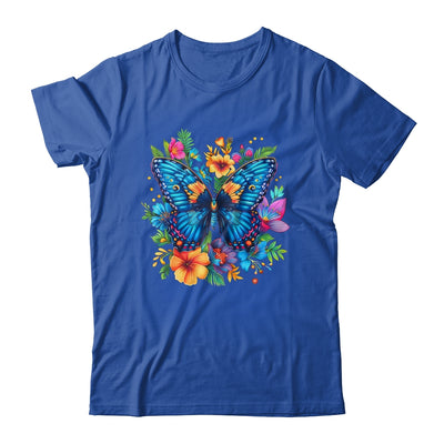 Butterfly With Flowers I Aesthetic Butterfly Lover Art Shirt & Tank Top | teecentury