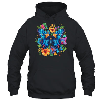 Butterfly With Flowers I Aesthetic Butterfly Lover Art Shirt & Tank Top | teecentury
