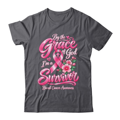By The Grace God I'M A Survivor Breast Cancer Christian Shirt & Hoodie | teecentury