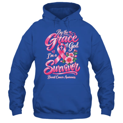 By The Grace God I'M A Survivor Breast Cancer Christian Shirt & Hoodie | teecentury
