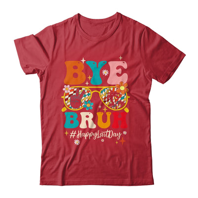 Bye Bruh Teacher Happy Last Day School Hello Summer Groovy Shirt & Tank Top | teecentury