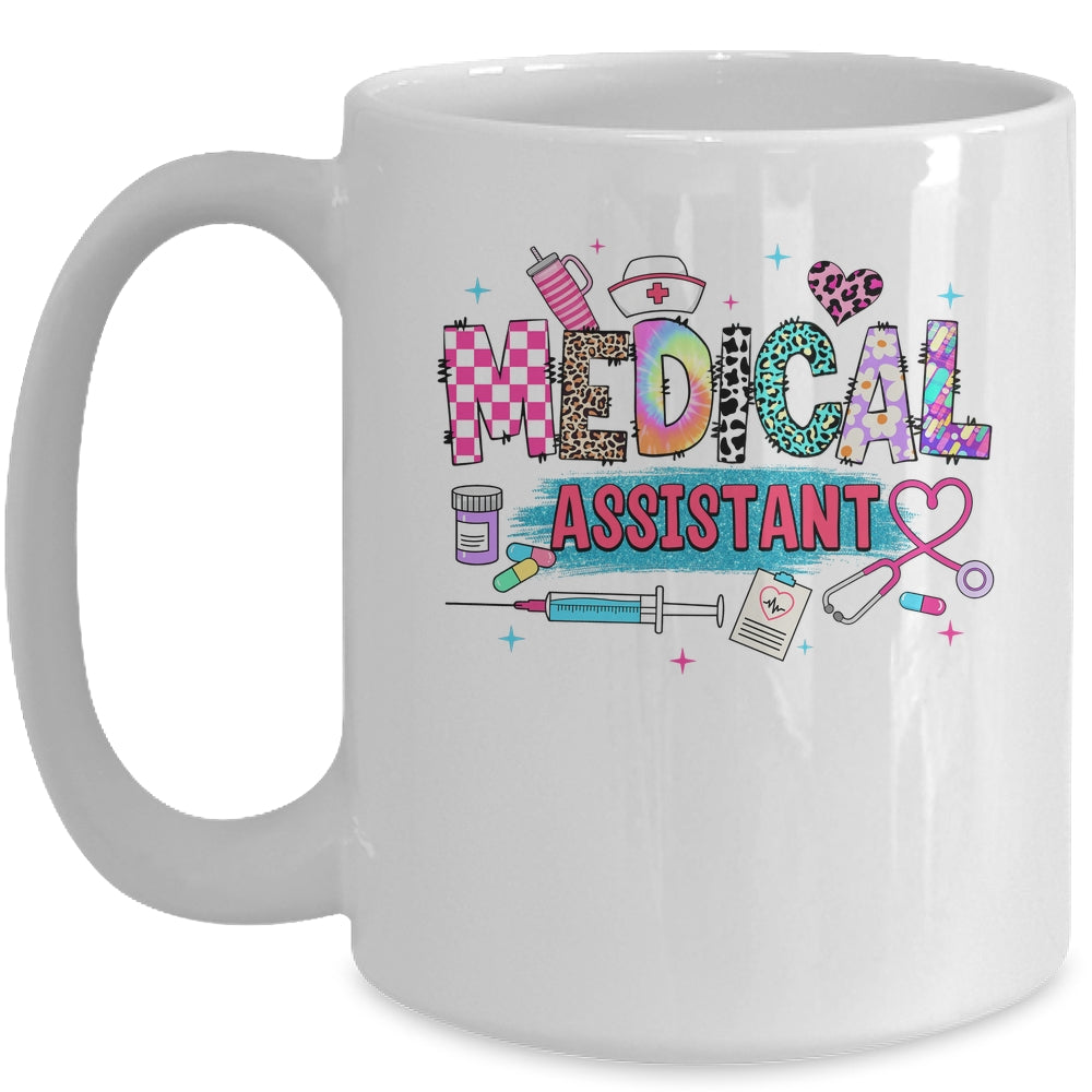CMA Medical Assistant Nurse Leopard Stethoscope Women Work Mug | teecentury