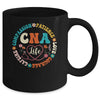 CNA Life Nurse CNA Certified Nursing Assistant Women Groovy Mug | teecentury