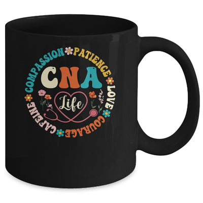 CNA Life Nurse CNA Certified Nursing Assistant Women Groovy Mug | teecentury