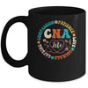 CNA Life Nurse CNA Certified Nursing Assistant Women Groovy Mug | teecentury