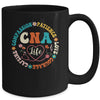 CNA Life Nurse CNA Certified Nursing Assistant Women Groovy Mug | teecentury