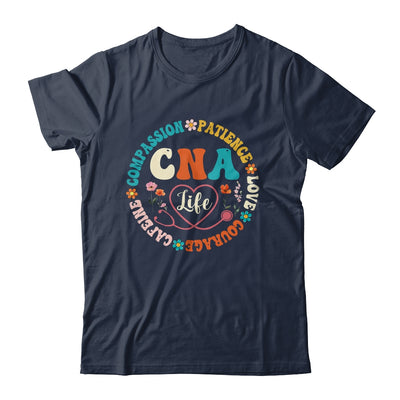 CNA Life Nurse CNA Certified Nursing Assistant Women Groovy Shirt & Hoodie | teecentury