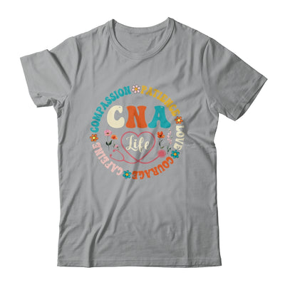 CNA Life Nurse CNA Certified Nursing Assistant Women Groovy Shirt & Hoodie | teecentury