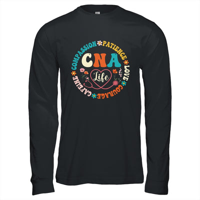 CNA Life Nurse CNA Certified Nursing Assistant Women Groovy Shirt & Hoodie | teecentury