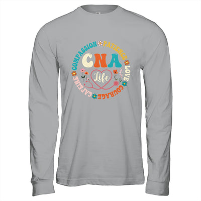 CNA Life Nurse CNA Certified Nursing Assistant Women Groovy Shirt & Hoodie | teecentury