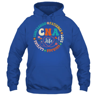 CNA Life Nurse CNA Certified Nursing Assistant Women Groovy Shirt & Hoodie | teecentury