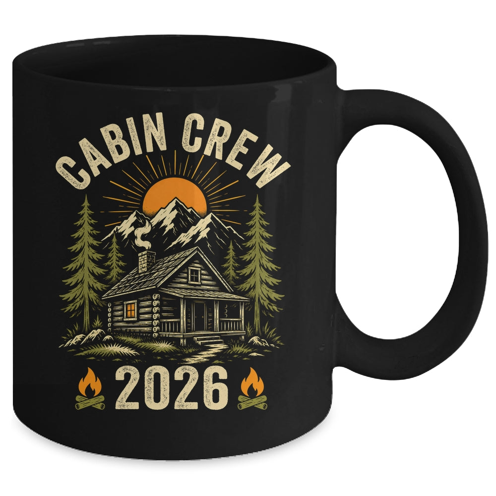 Cabin Crew 2026 Vacation Mountain Family Matching Group Mug | teecentury