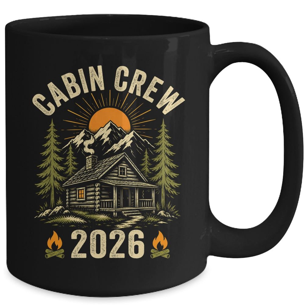 Cabin Crew 2026 Vacation Mountain Family Matching Group Mug | teecentury