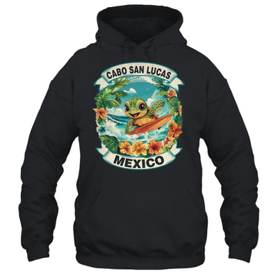 Cabo San Lucas Mexico Cute Sea Turtle Surfing Summer Vacation Shirt & Tank Top | teecentury