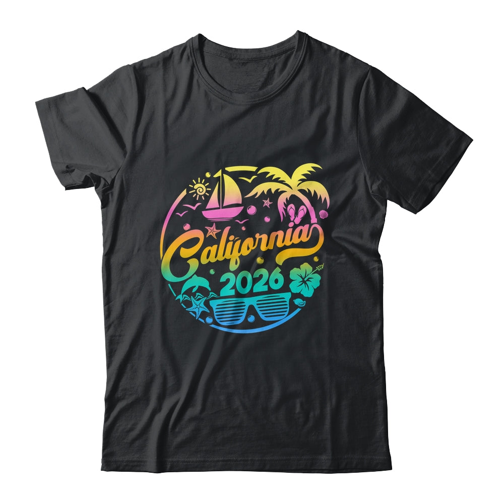 California 2026 Family Vacation Beach Matching Group Shirt & Tank Top | teecentury