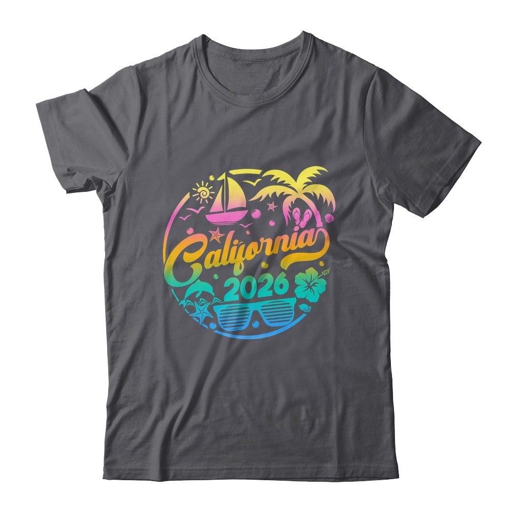 California 2026 Family Vacation Beach Matching Group Shirt & Tank Top | teecentury