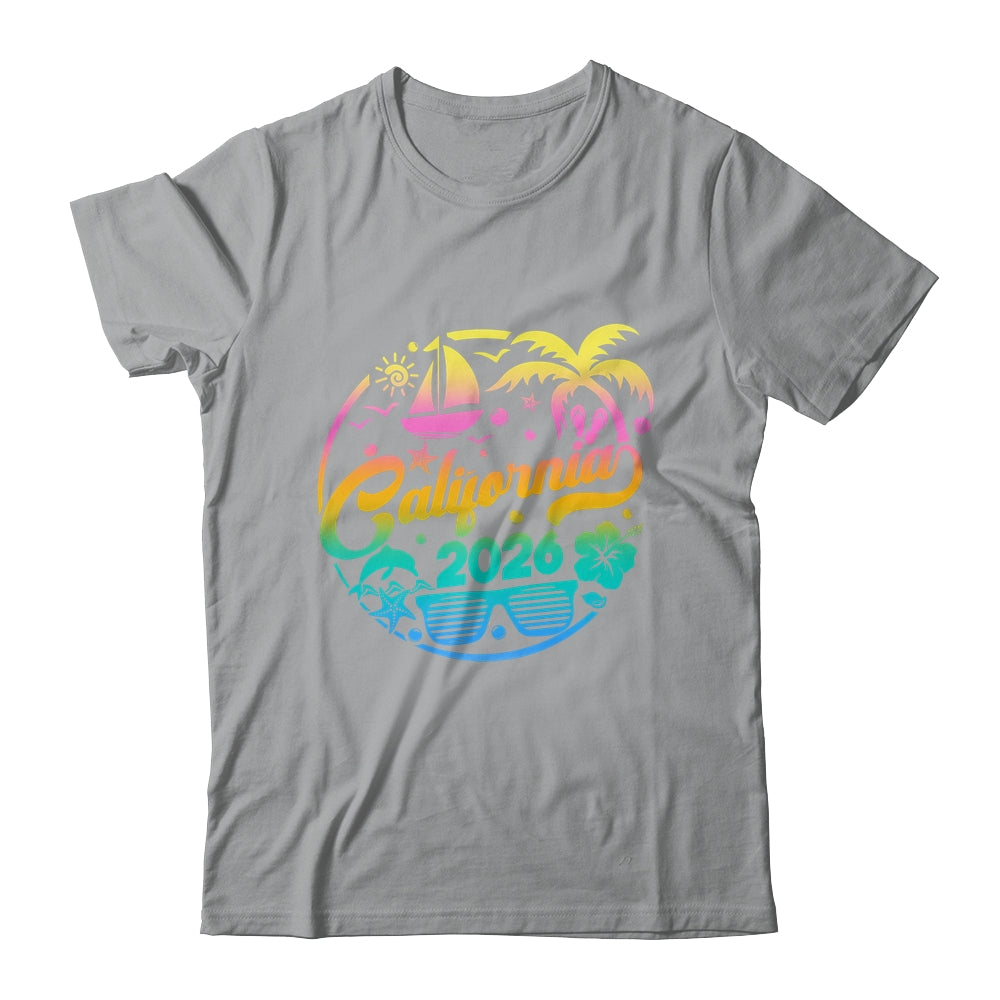 California 2026 Family Vacation Beach Matching Group Shirt & Tank Top | teecentury