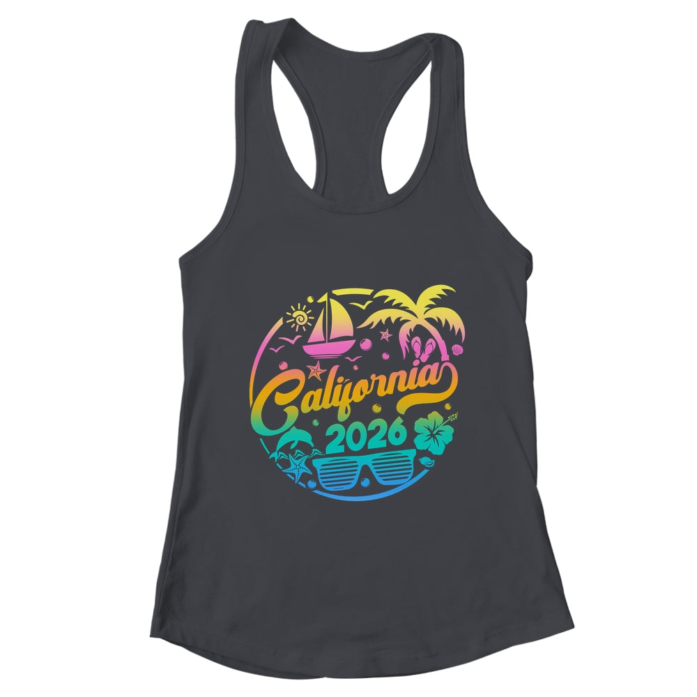 California 2026 Family Vacation Beach Matching Group Shirt & Tank Top | teecentury