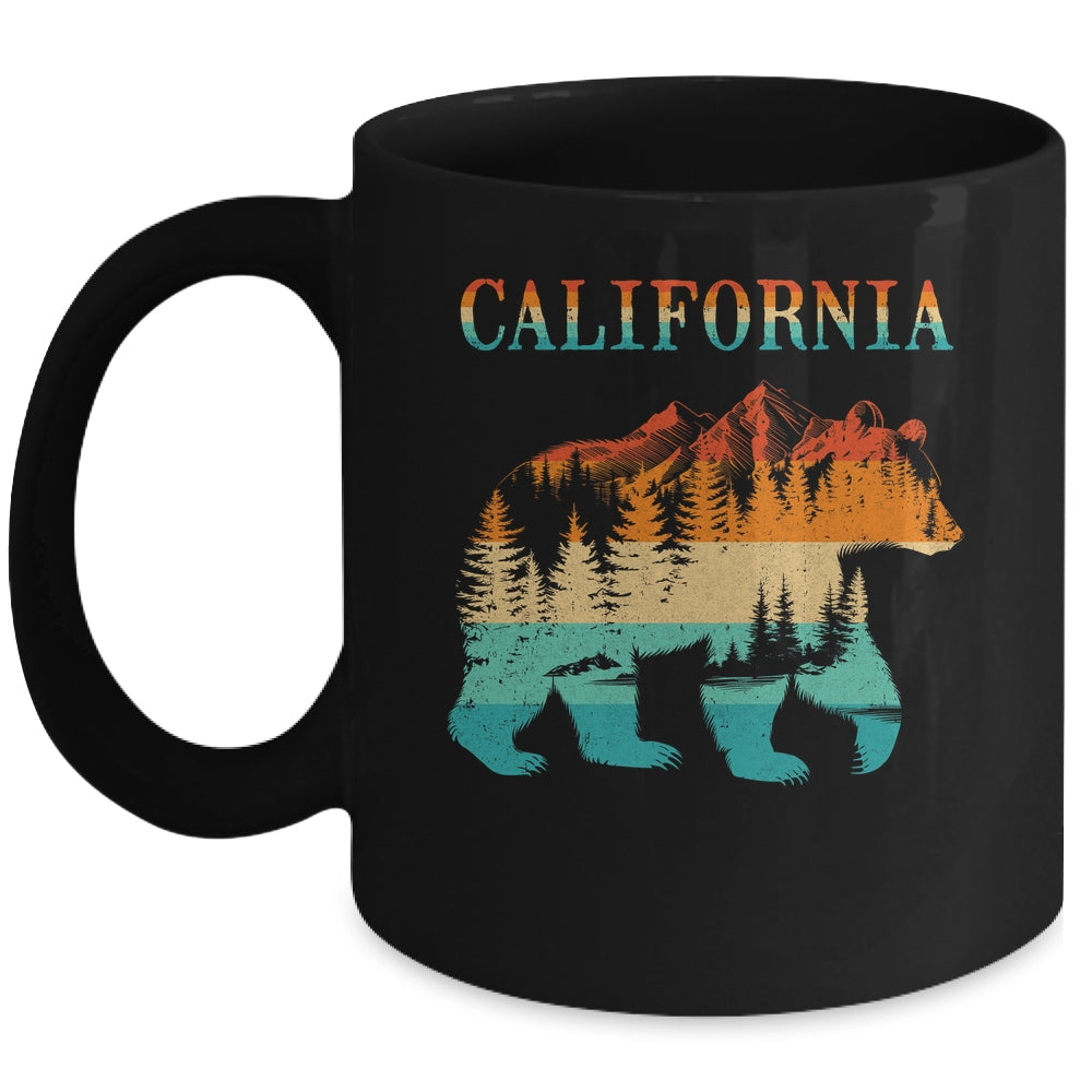 California Bear Vintage Retro Nature Hiking Souvenir Mug | teecentury