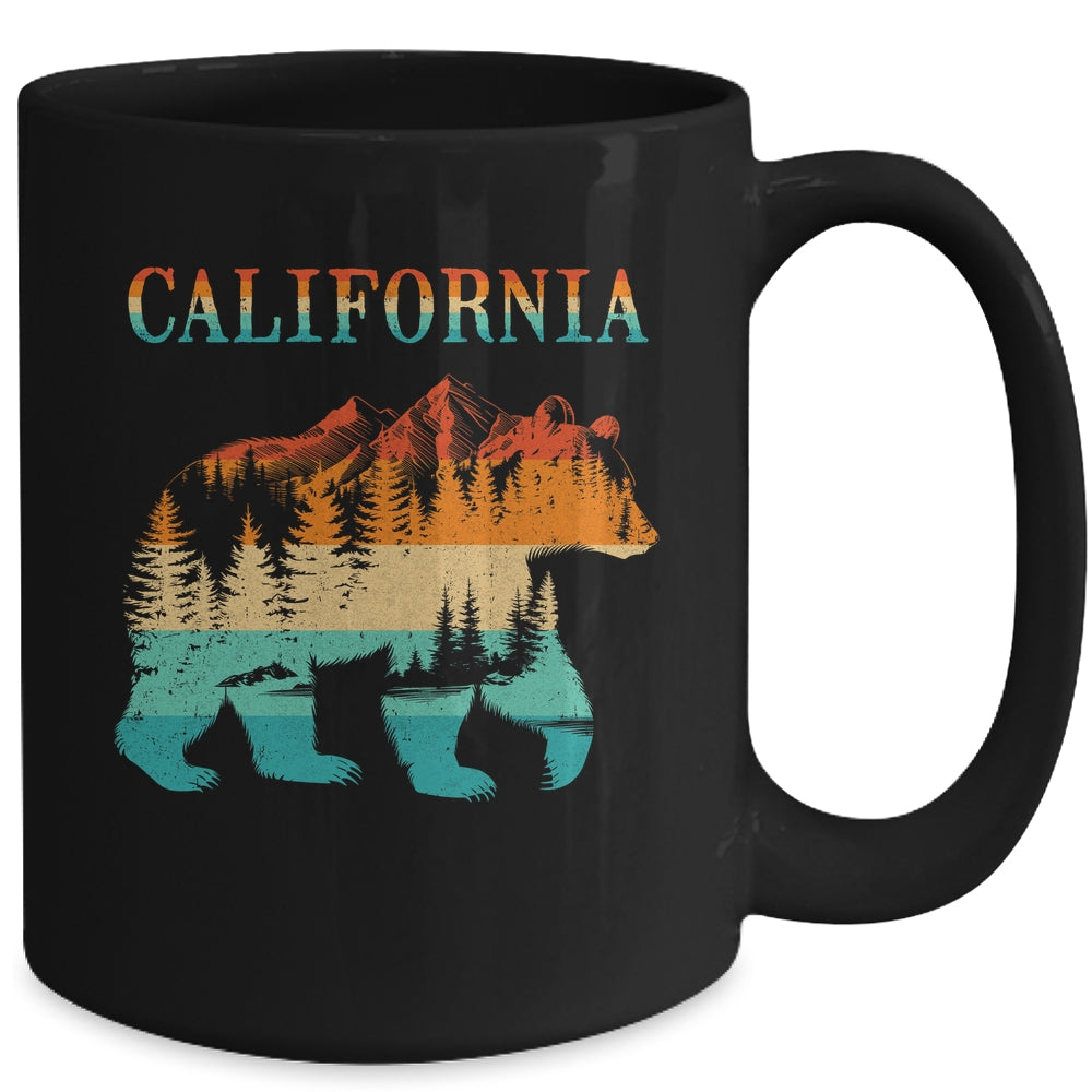 California Bear Vintage Retro Nature Hiking Souvenir Ceramic Mug 11oz 15oz