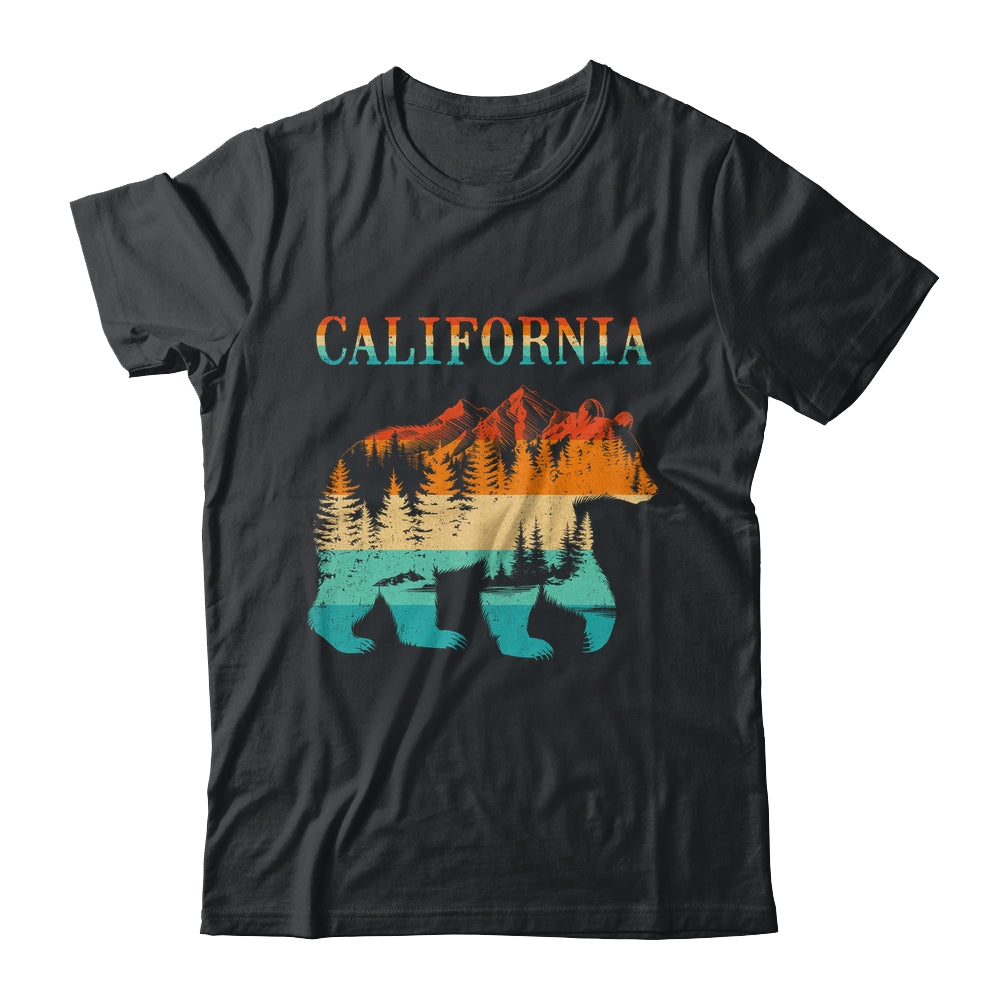 California Bear Vintage Retro Nature Hiking Souvenir Shirt & Tank Top | teecentury