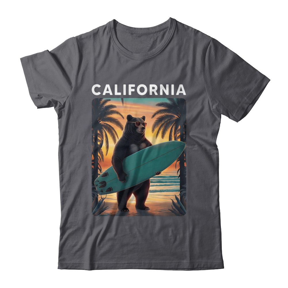 California Cool Republic Bear Surfing Beach California Retro Shirt & Hoodie | teecentury