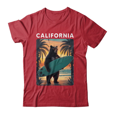 California Cool Republic Bear Surfing Beach California Retro Shirt & Hoodie | teecentury