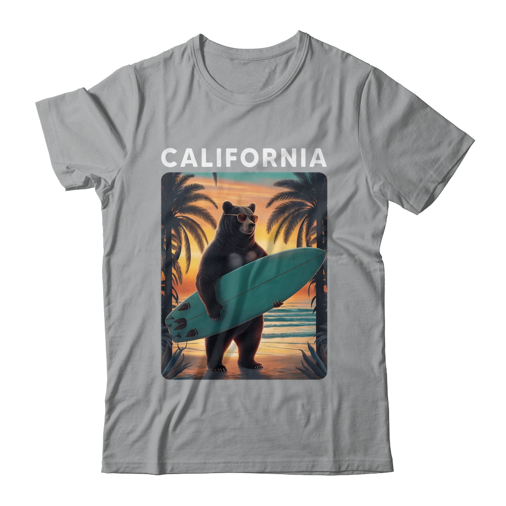 California Cool Republic Bear Surfing Beach California Retro Shirt & Hoodie | teecentury