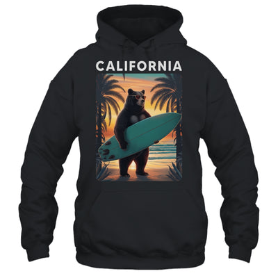 California Cool Republic Bear Surfing Beach California Retro Shirt & Hoodie | teecentury