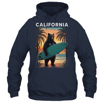 California Cool Republic Bear Surfing Beach California Retro Shirt & Hoodie | teecentury