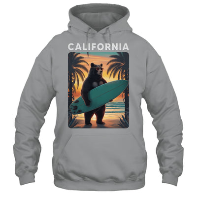 California Cool Republic Bear Surfing Beach California Retro Shirt & Hoodie | teecentury